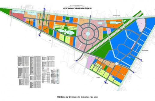 Quy hoạch Vinhomes Hóc Môn: Quy mô 880ha được chia như thế nào?